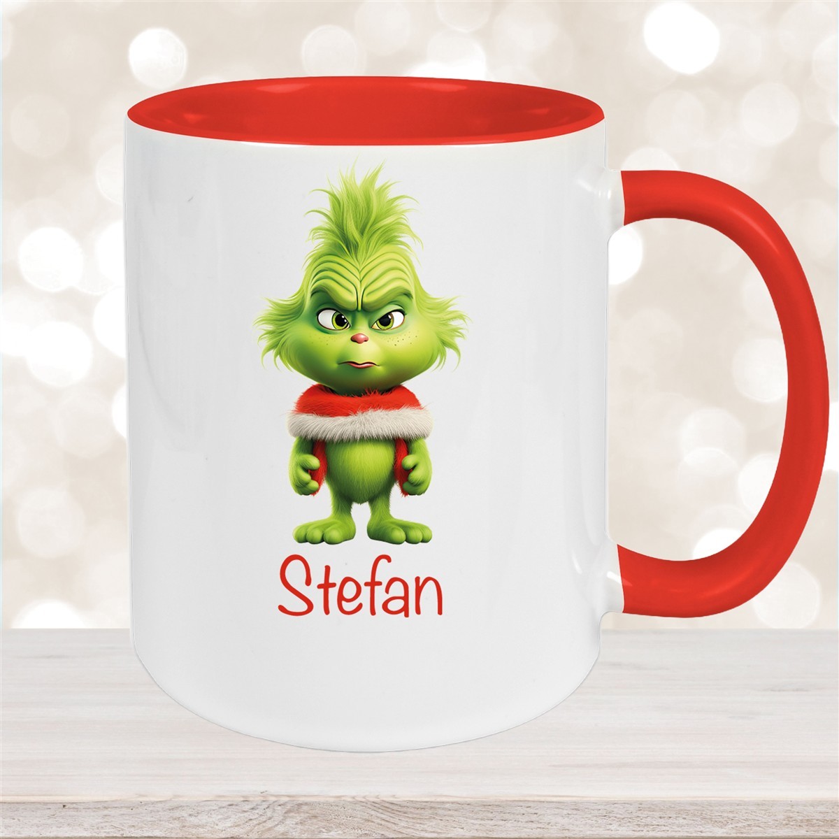 Tasse Wunschname Weihnachten Grinch #1 Keramik Kinderbecher versch. Farben