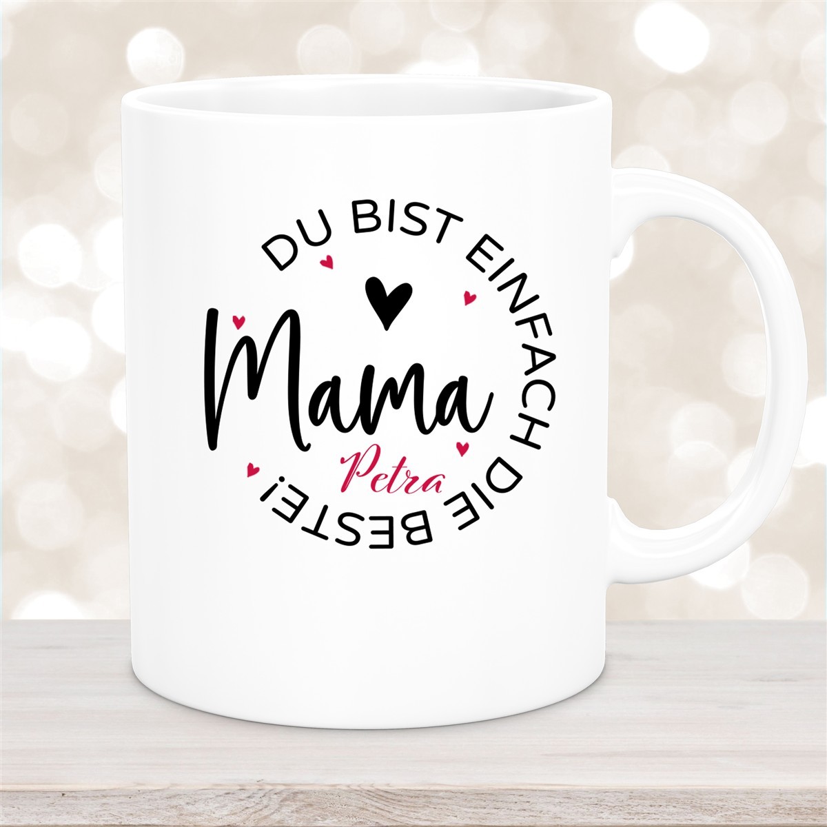 Tasse Muttertag #13 Wunschnamen Keramik Personalisiert versch. Farben