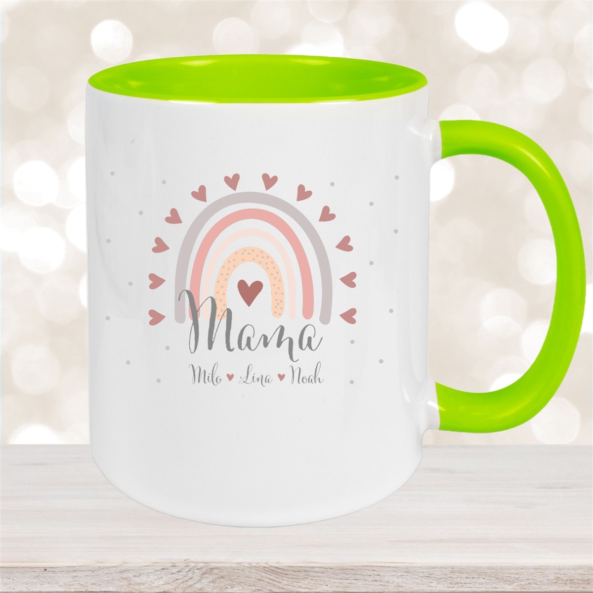 Tasse Muttertag #9 Wunschnamen Keramik Personalisiert versch. Farben