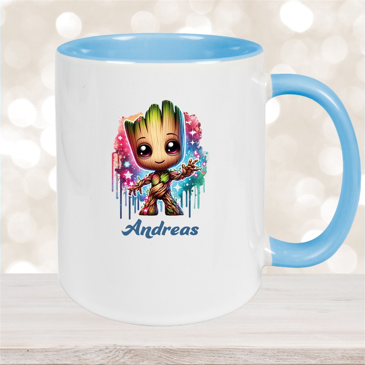 Tasse Baby-Groot #2 Wunschname Keramik Kinderbecher personalisiert versch. Farben