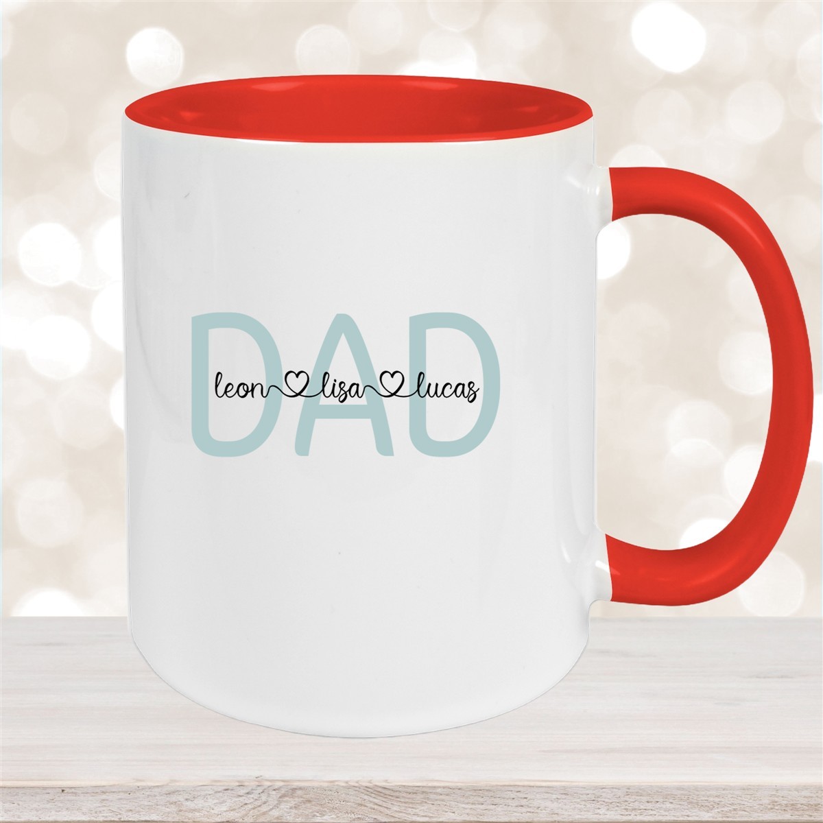 Tasse Vatertag #2 Wunschnamen Keramik Personalisiert versch. Farben