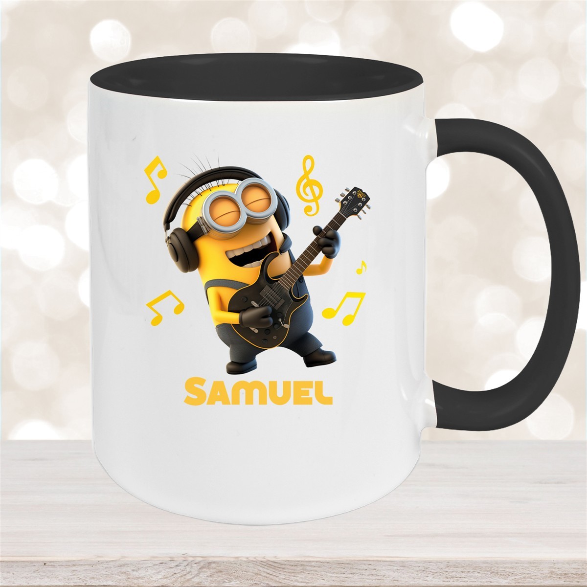 Tasse Minions Kinder Minion #6 Rockstar Wunschname Keramik Kinderbecher personalisiert versch. Farben