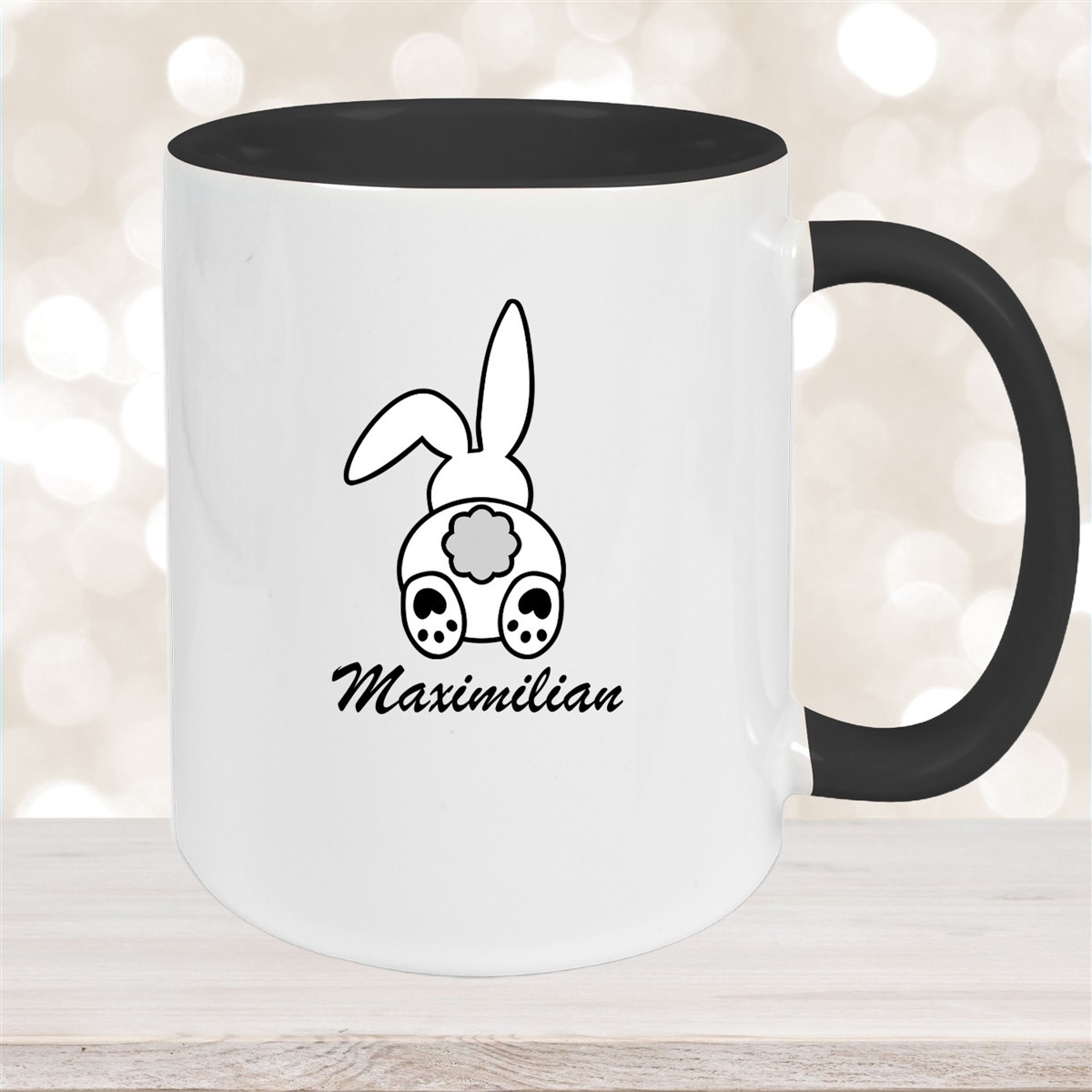 Tasse Ostern - Hase #4 Wunschnamen Keramik personalisiert versch. Farben