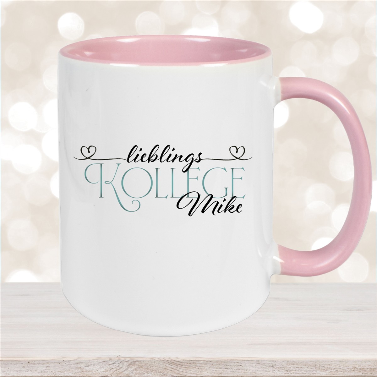 Tasse Wunschname Lieblings-Kollege #1 personalisiert Keramik Becher versch. Farben