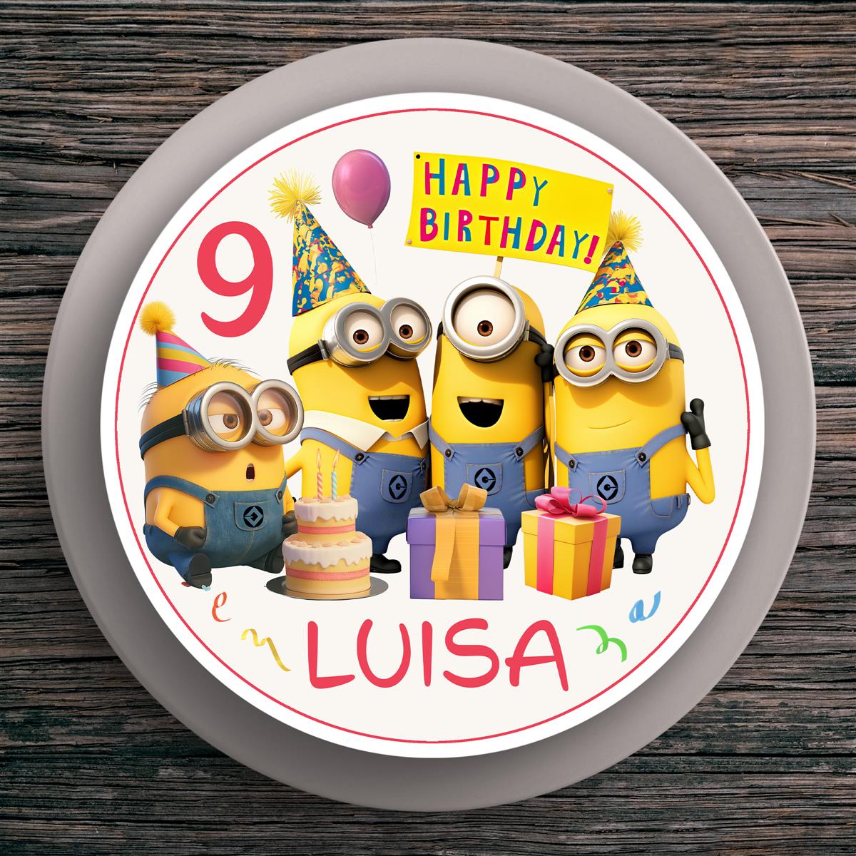 Tortenaufleger Geburtstag Minions #5 – Magische Kuchendekoration für Kindergeburtstage