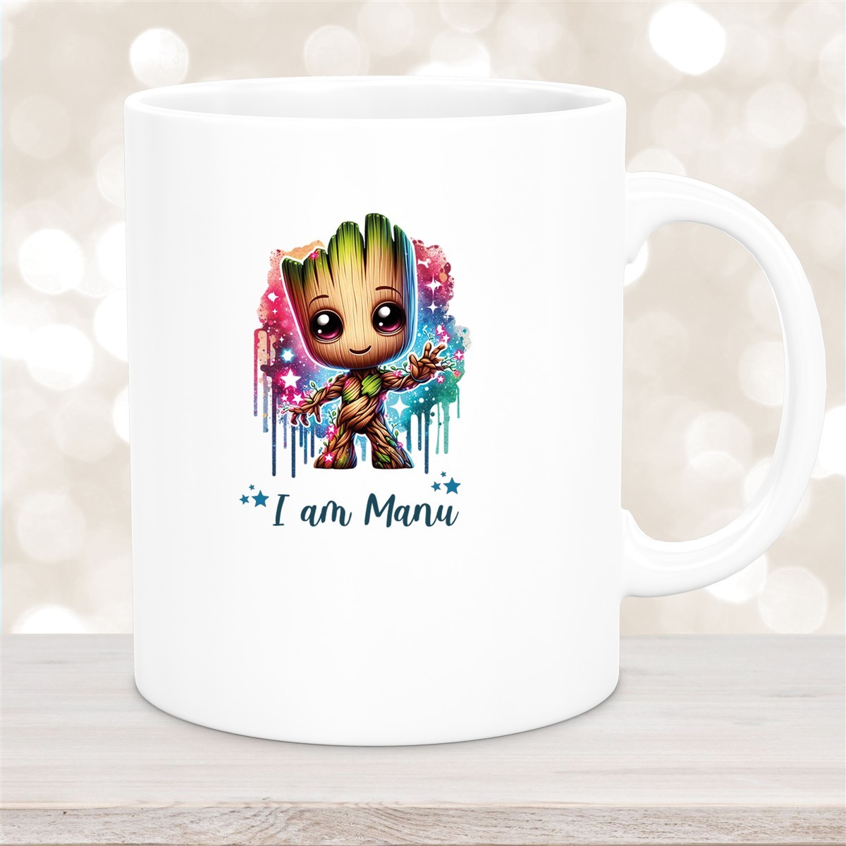 Tasse Wunschname Baby-Groot #5 Keramik Kinderbecher personalisiert versch. Farben