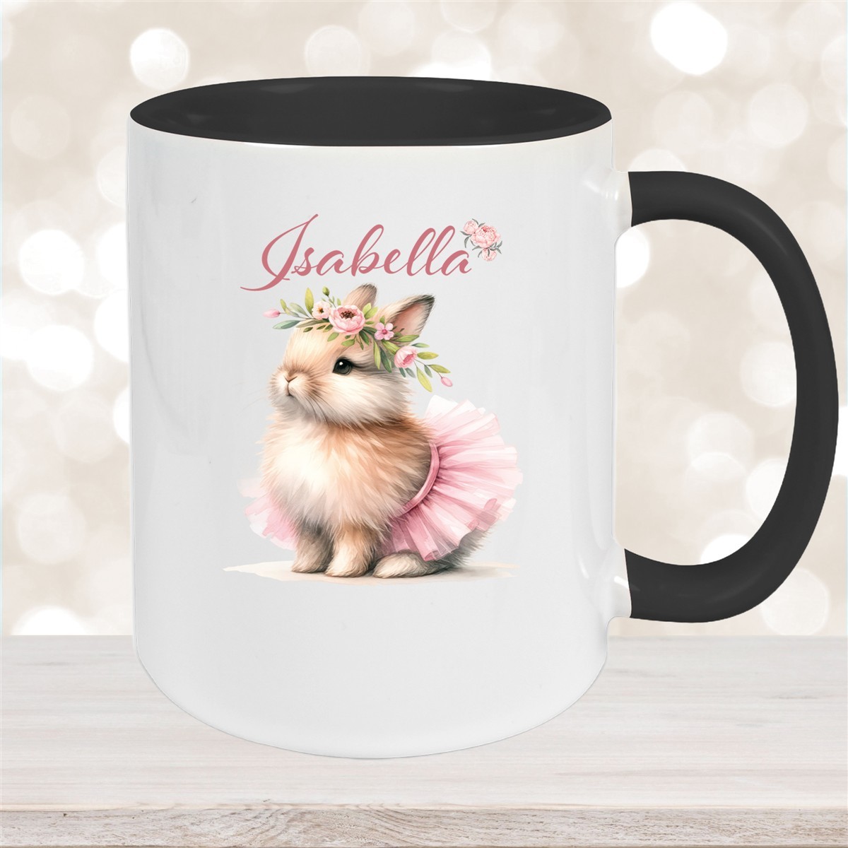 Tasse Ostern - Hase #9 Wunschnamen Keramik personalisiert versch. Farben