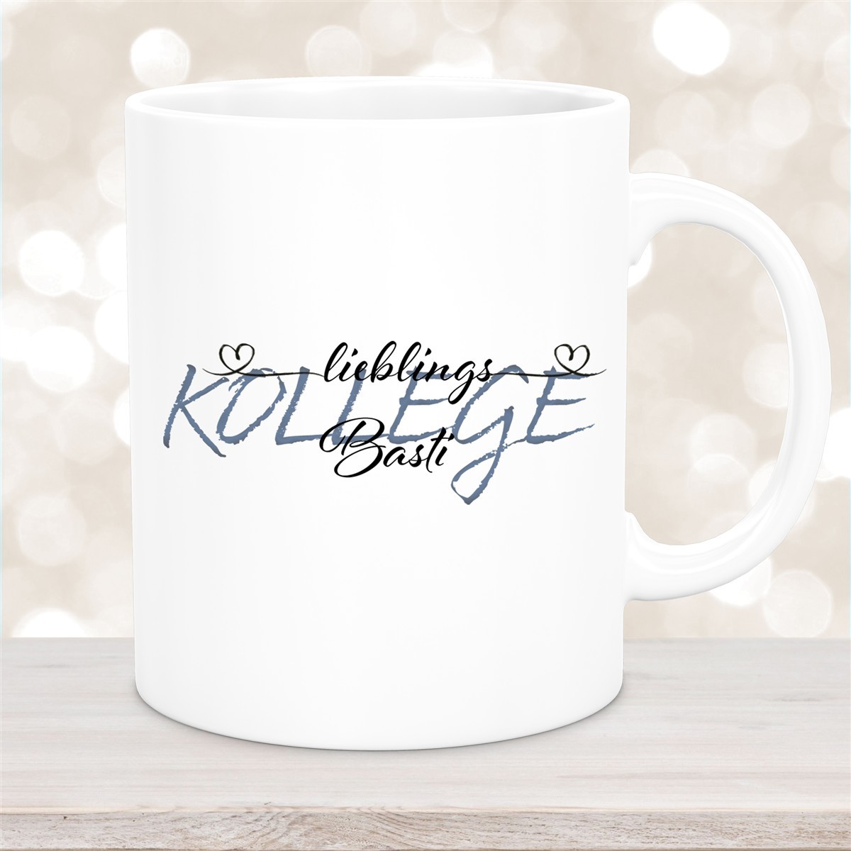 Tasse Wunschname Lieblings-Kollege #2 personalisiert Keramik Becher versch. Farben 