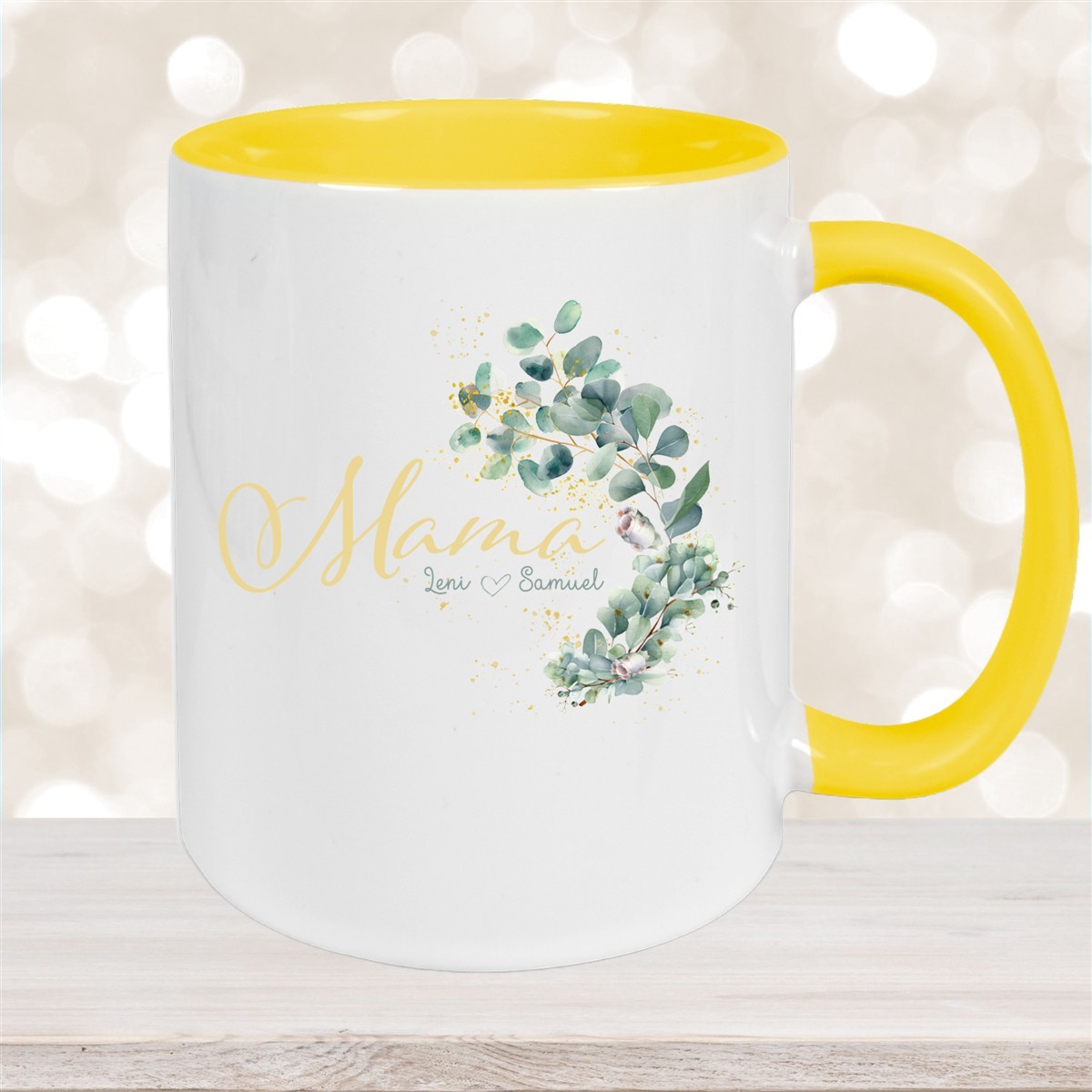 Tasse Muttertag #8 Wunschnamen Keramik Personalisiert versch. Farben