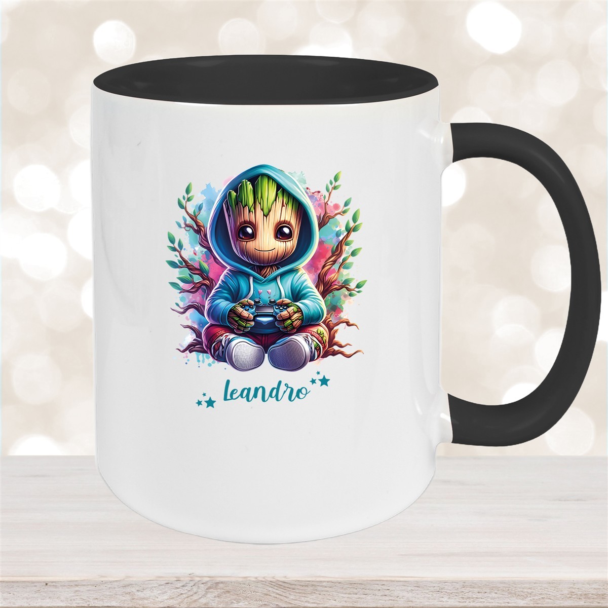 Tasse Wunschname Baby-Groot #6 Keramik Kinderbecher personalisiert versch. Farben
