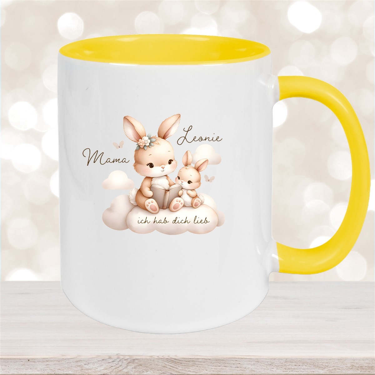 Tasse Muttertag #6 Wunschnamen Keramik Personalisiert versch. Farben