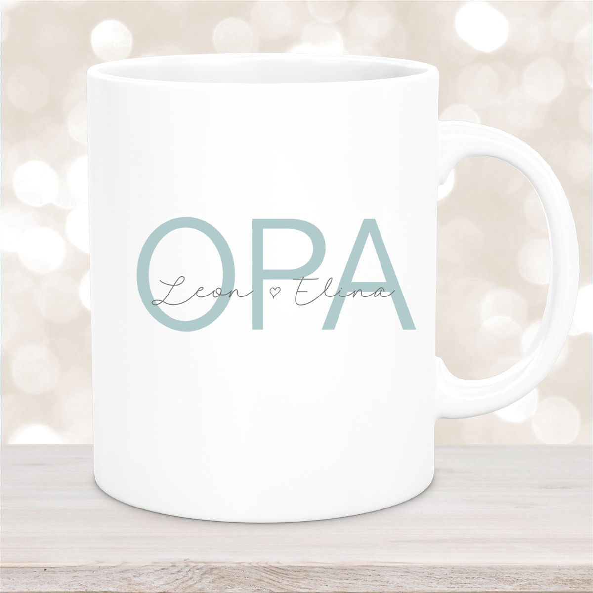 Tasse, Opa, Vatertag, Geburtstag #1 Wunschnamen Keramik Personalisiert #1 versch. Farben