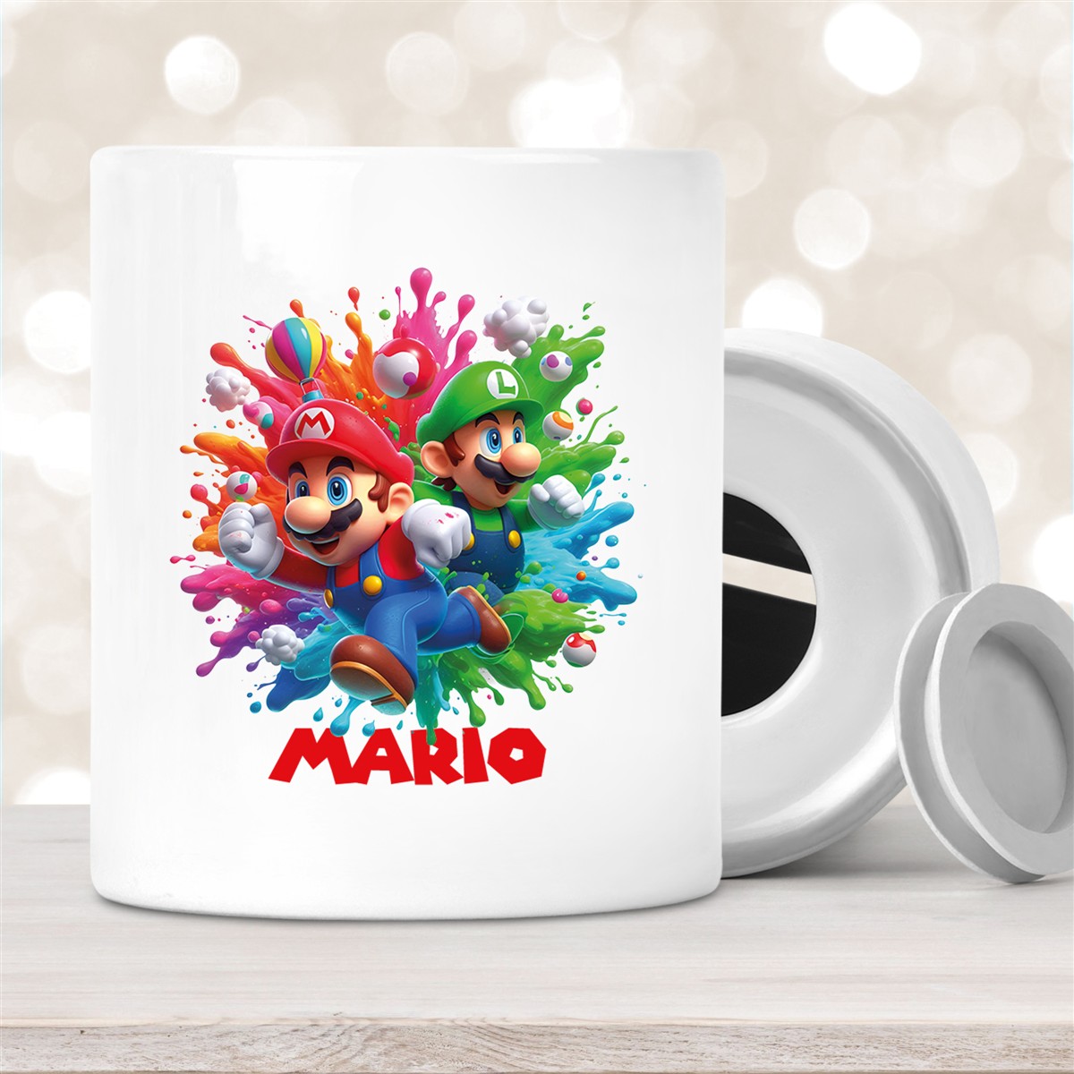 Spardose Super Mario #1 Wunschname personalisiert