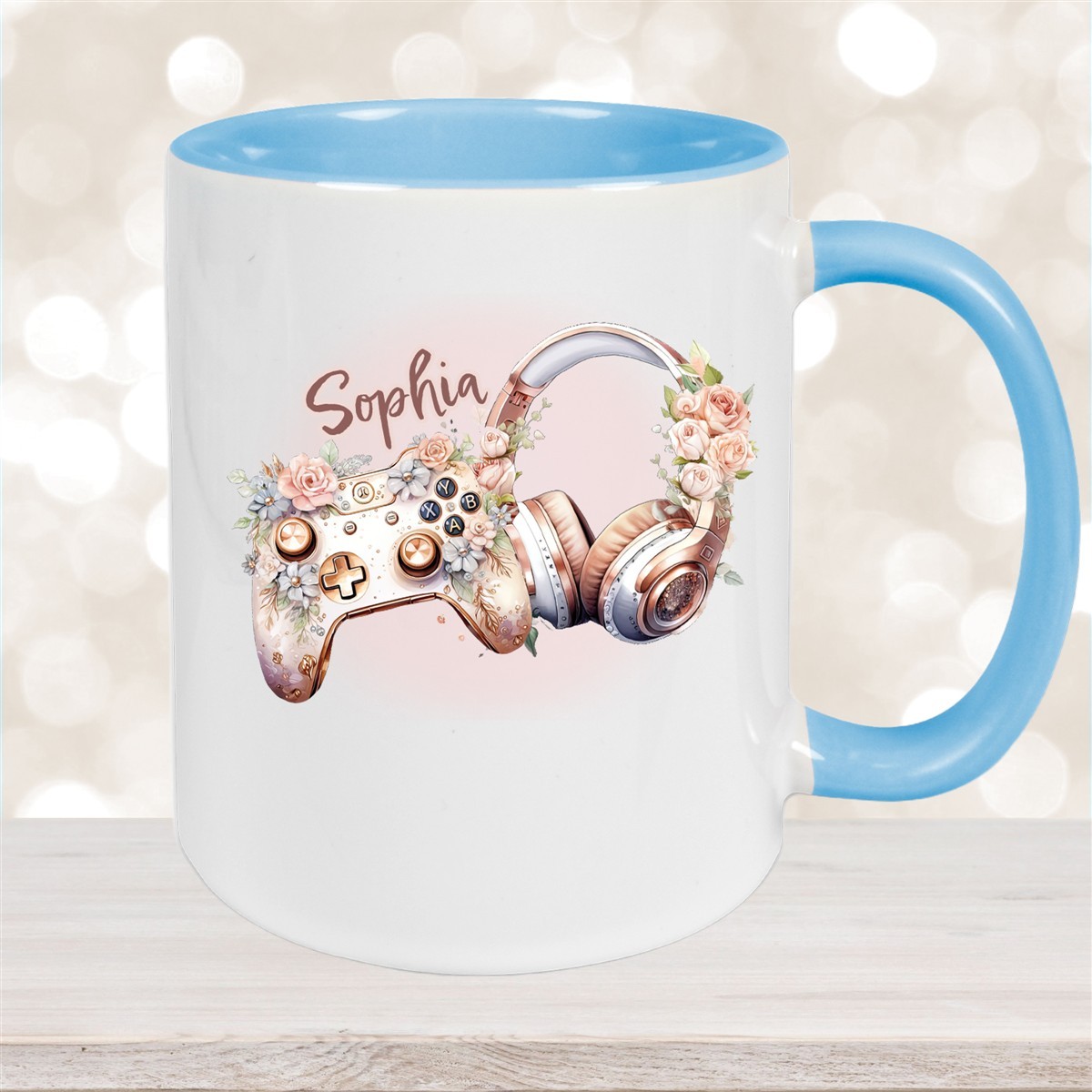 Tasse Gamer #4 Wunschname Keramik Kinderbecher personalisiert versch. Farben