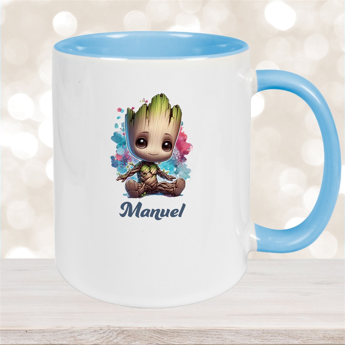 Tasse Baby-Groot #1 Wunschname Keramik Kinderbecher personalisiert versch. Farben