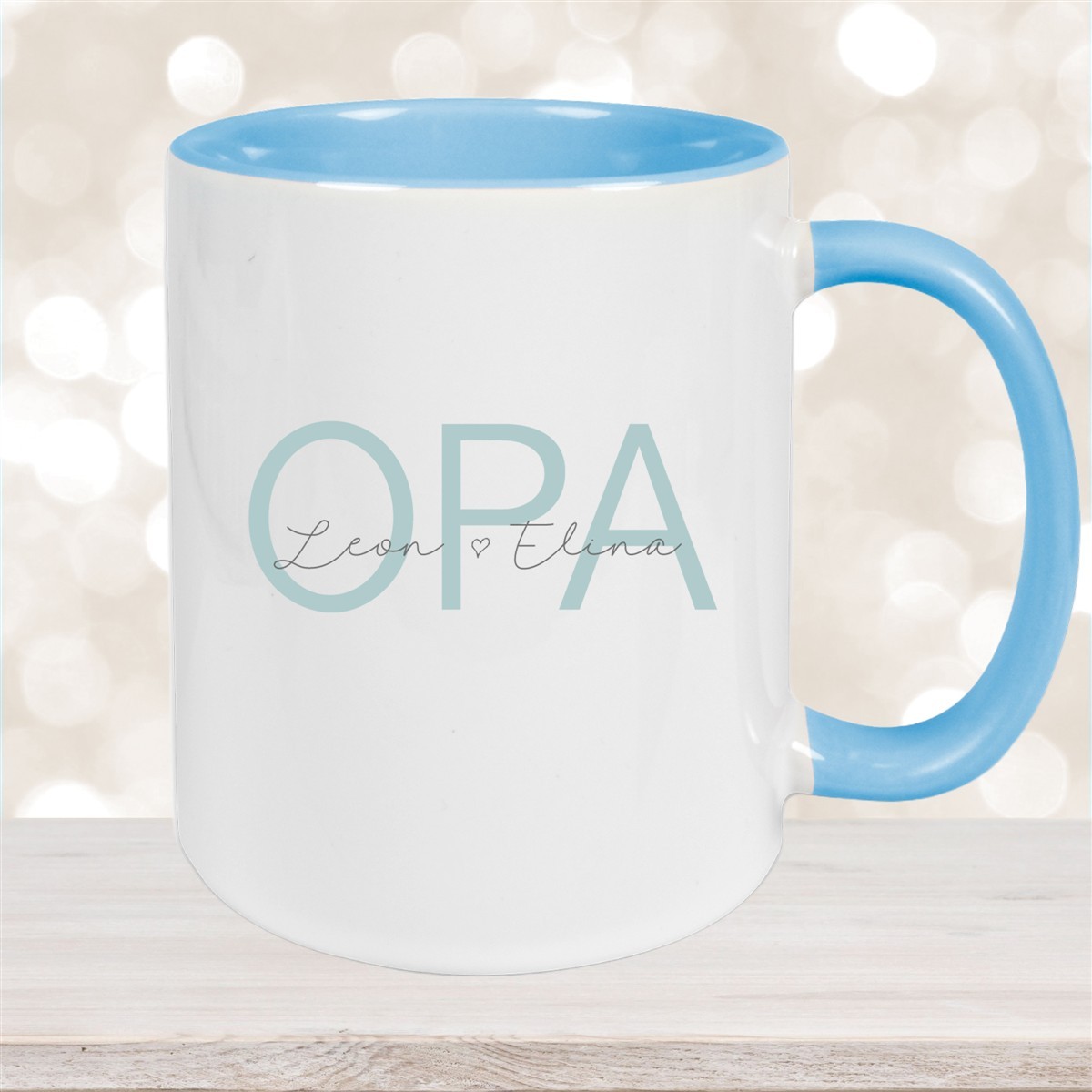 Tasse, Opa, Vatertag, Geburtstag #1 Wunschnamen Keramik Personalisiert #1 versch. Farben