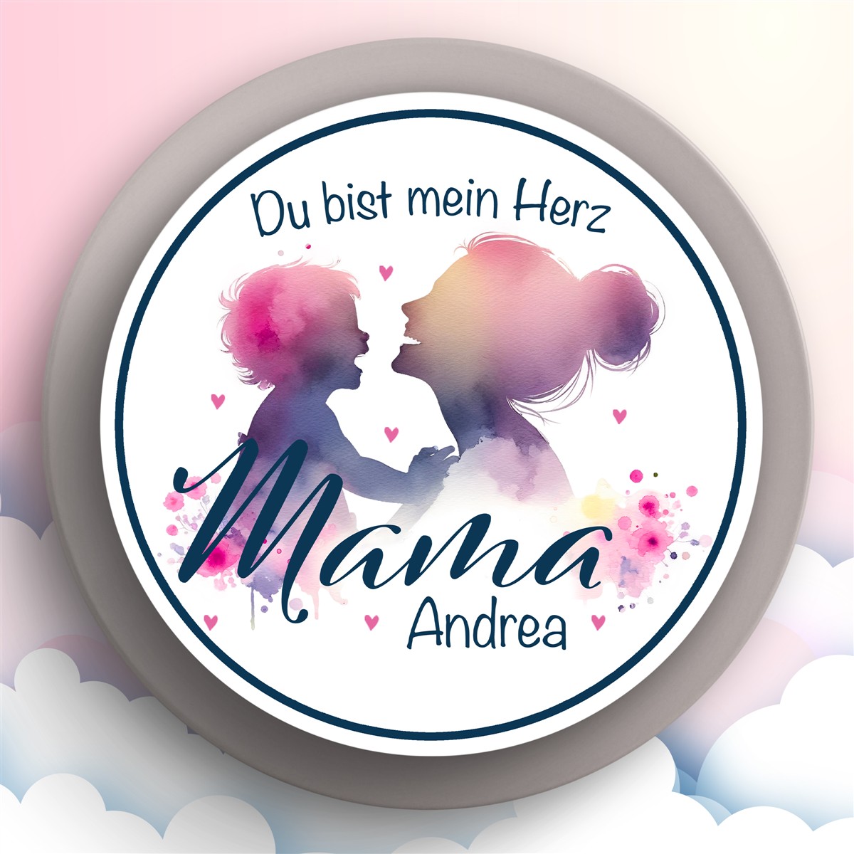 Tortenaufleger Muttertag #1 Personalisierbar (20cm)