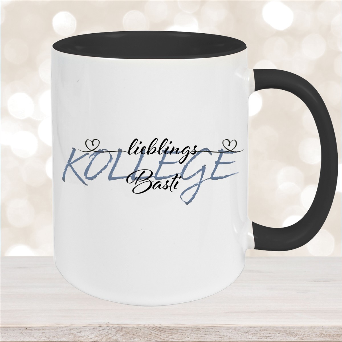 Tasse Wunschname Lieblings-Kollege #2 personalisiert Keramik Becher versch. Farben 