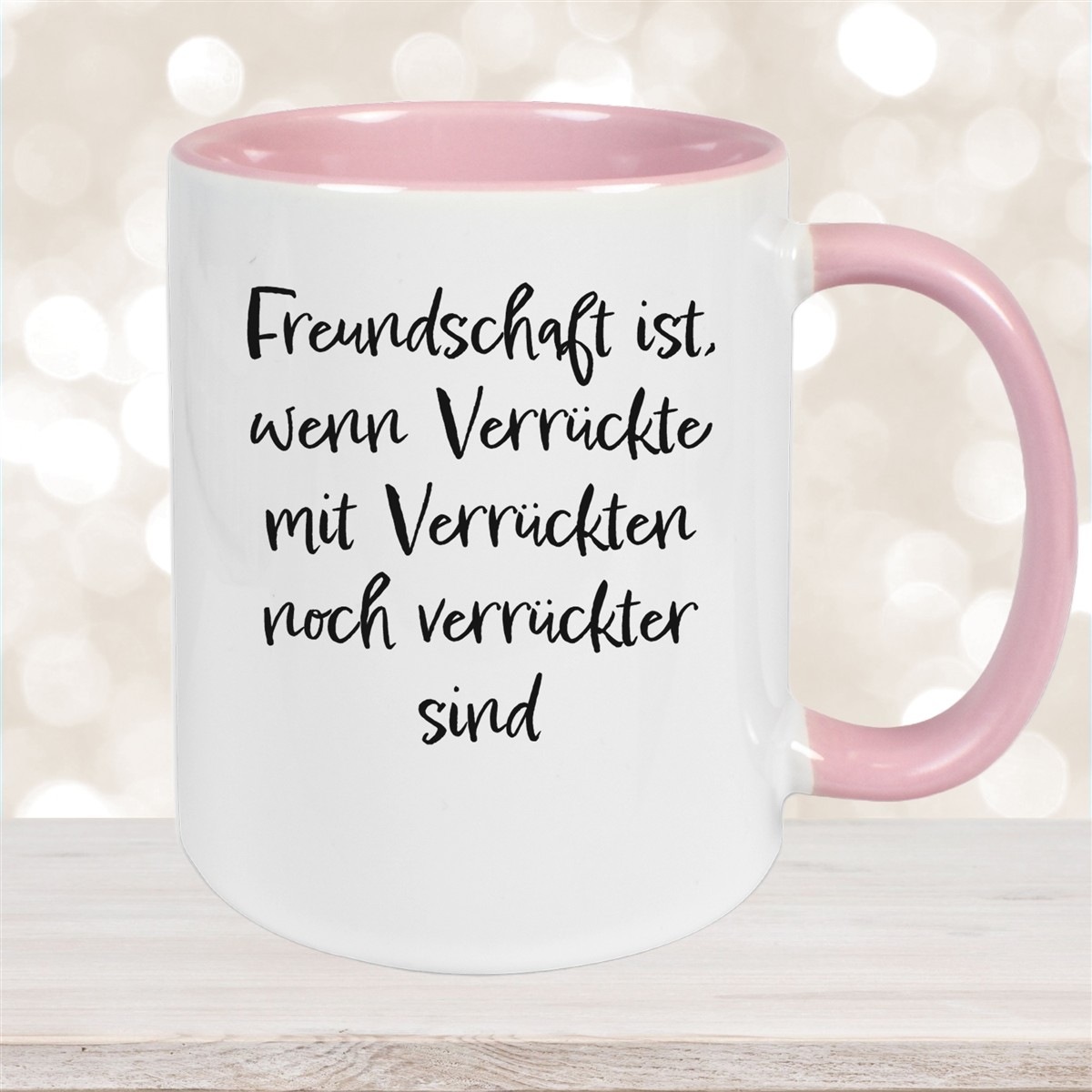 Tasse Freundschaft Liebe Sprüche #1 Keramik versch. Farben