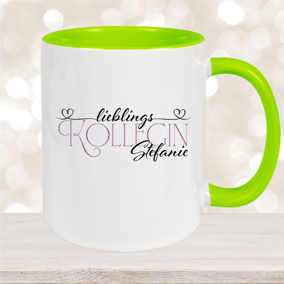 Tasse Wunschname Lieblings-Kollegin #1 personalisiert Keramik Becher versch. Farben