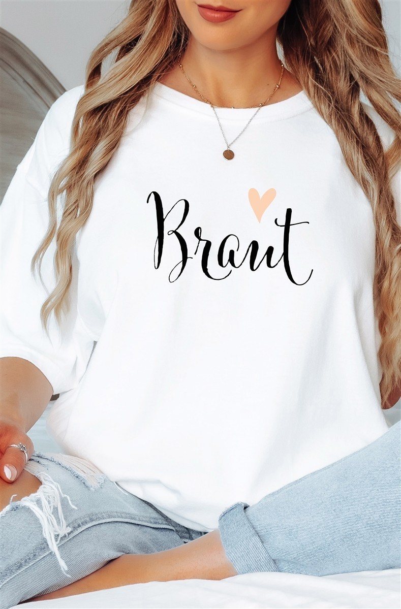 T-Shirt Braut & Team-Braut #05 Damen-Shirt für den Junggesellinnenabschied