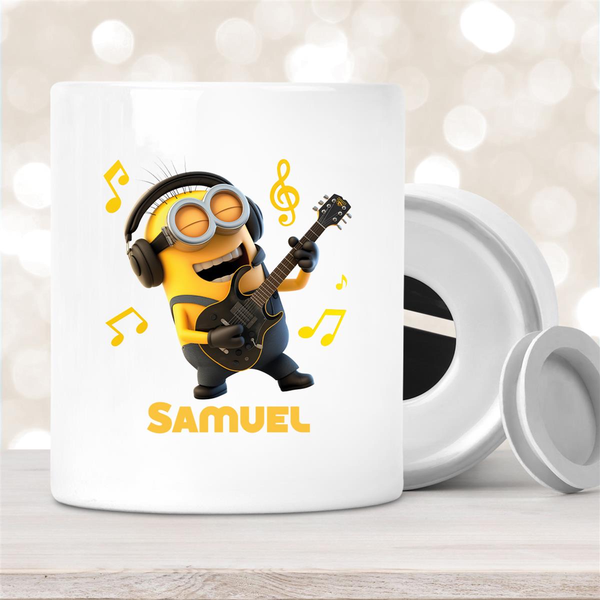 Spardose Minions Kinder Minion #6 Rockstar Wunschname personalisiert