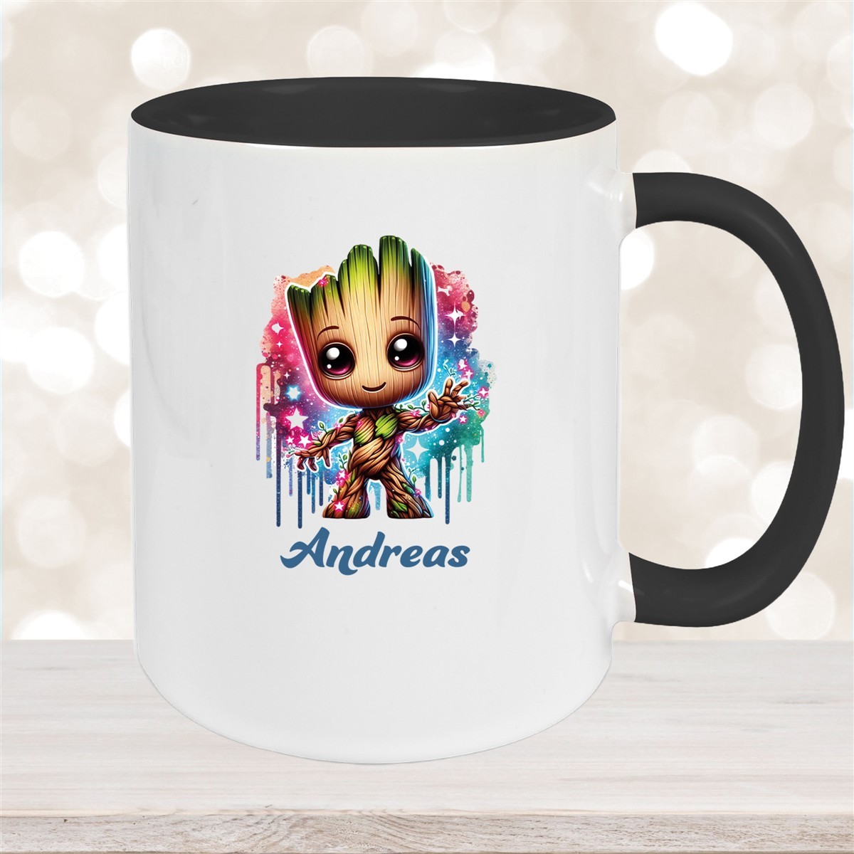 Tasse Baby-Groot #2 Wunschname Keramik Kinderbecher personalisiert versch. Farben