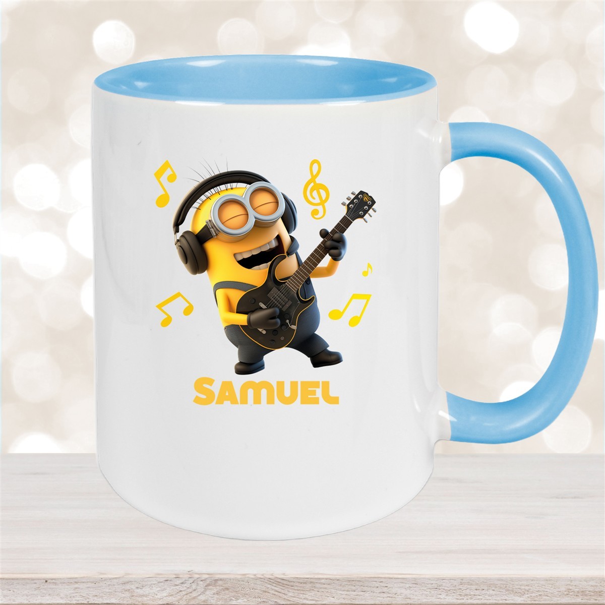 Tasse Minions Kinder Minion #6 Rockstar Wunschname Keramik Kinderbecher personalisiert versch. Farben