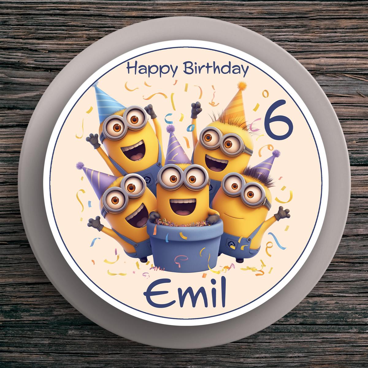Tortenaufleger Geburtstag Minions #7 – Magische Kuchendekoration für Kindergeburtstage