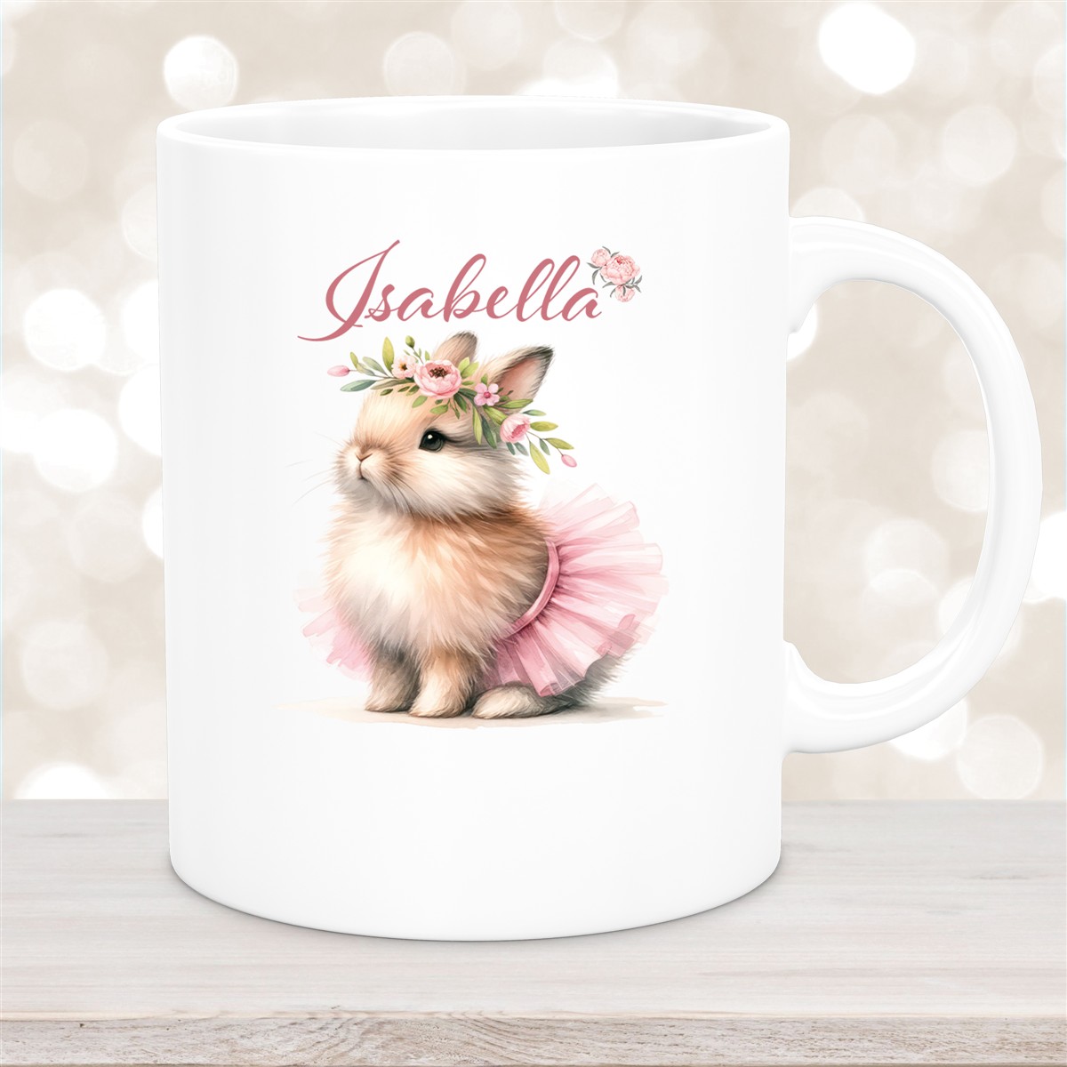 Tasse Ostern - Hase #9 Wunschnamen Keramik personalisiert versch. Farben