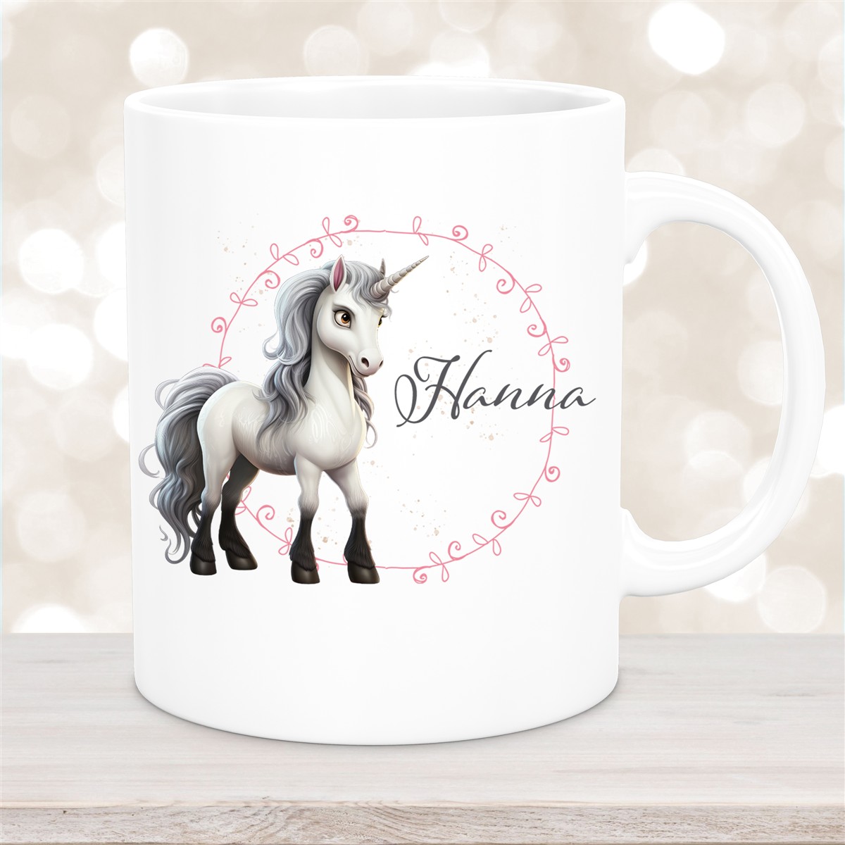 Tasse Einhorn #6 Wunschname Keramik Kinderbecher personalisiert versch. Farben