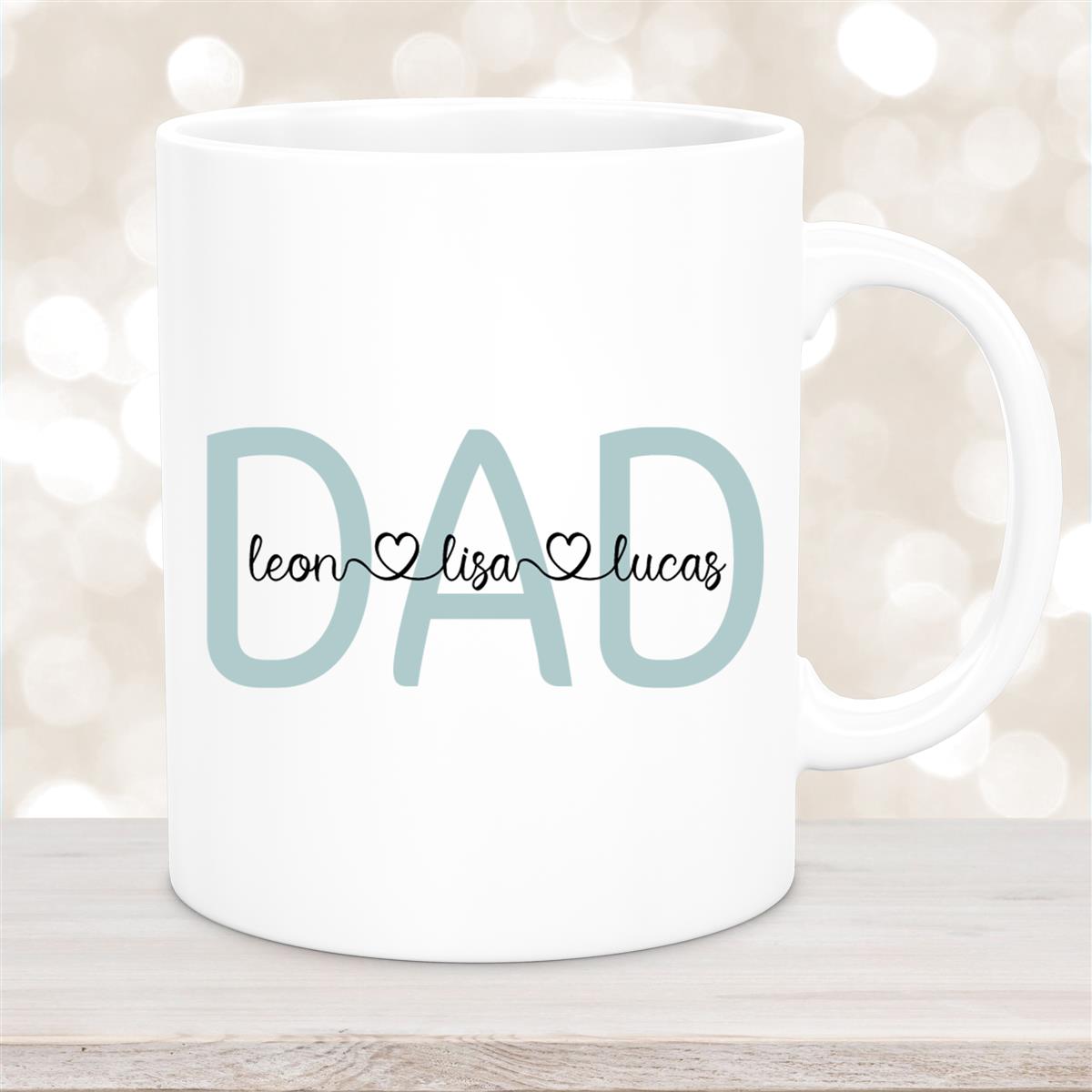 Tasse Vatertag #2 Wunschnamen Keramik Personalisiert Weiß