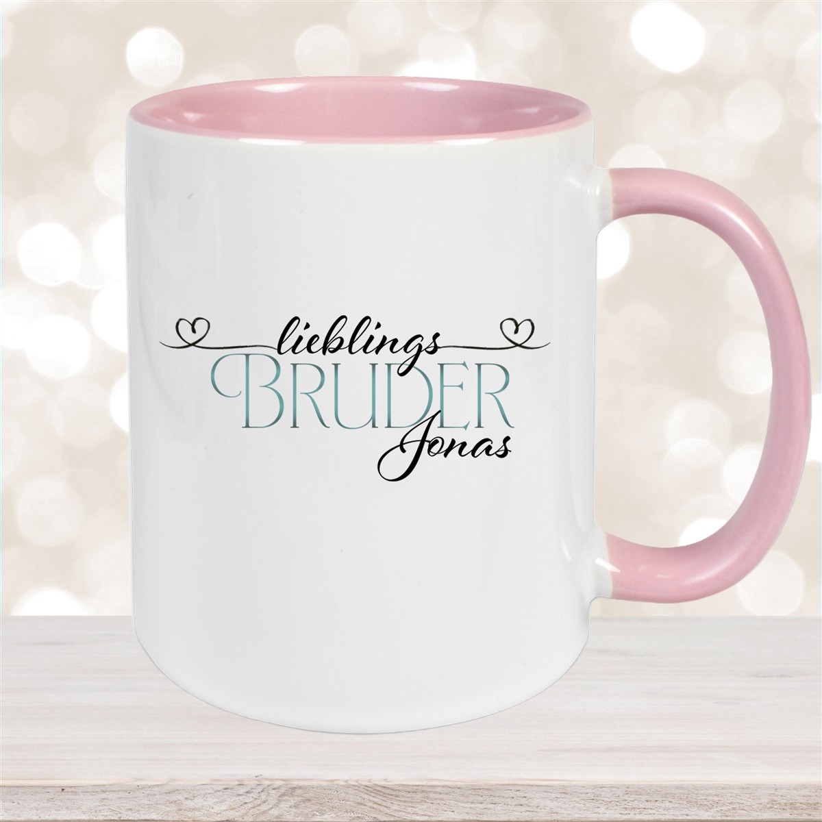 Tasse Wunschname Lieblings-Bruder #1 personalisiert Keramik Becher versch. Farben