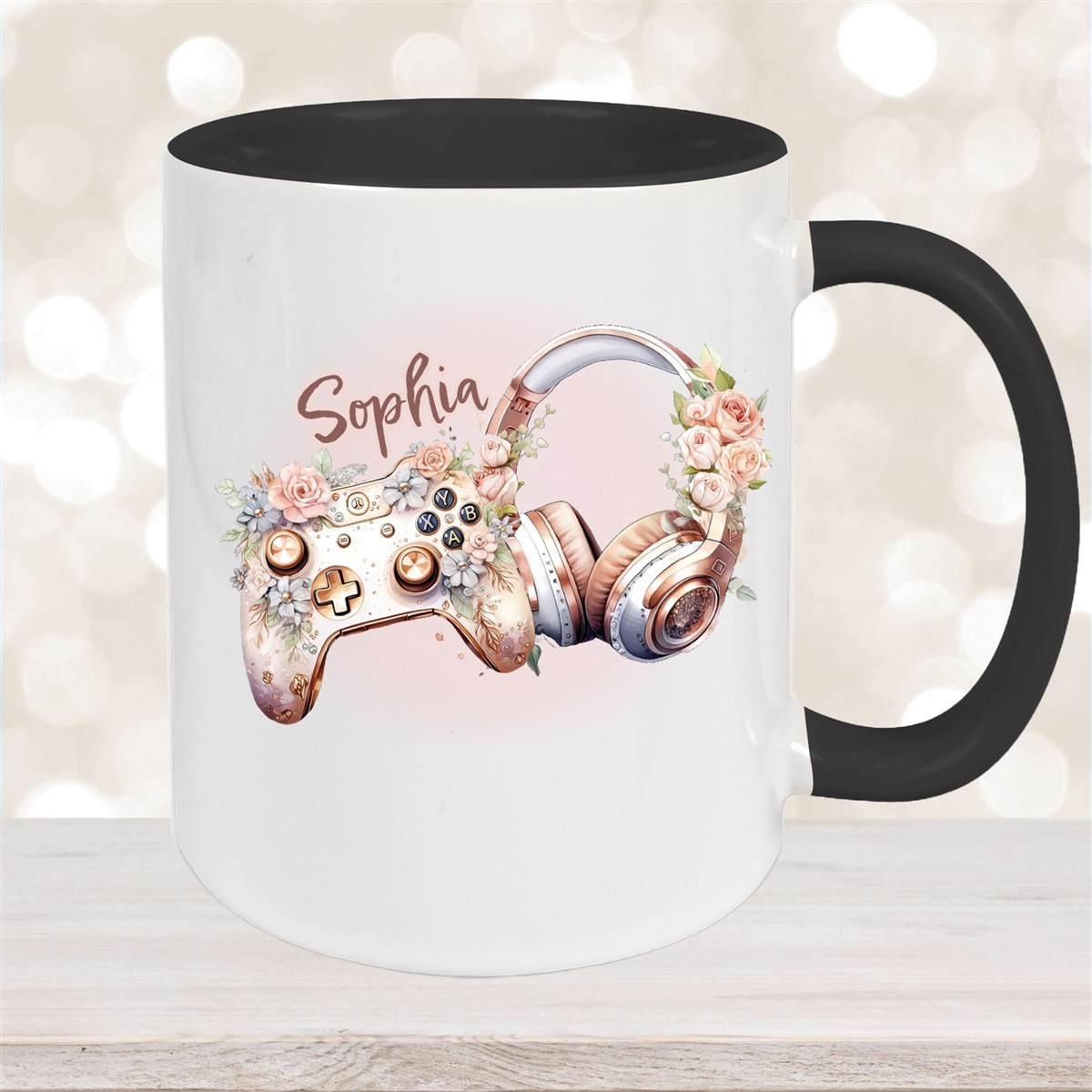 Tasse Gamer #4 Wunschname Keramik Kinderbecher personalisiert versch. Farben