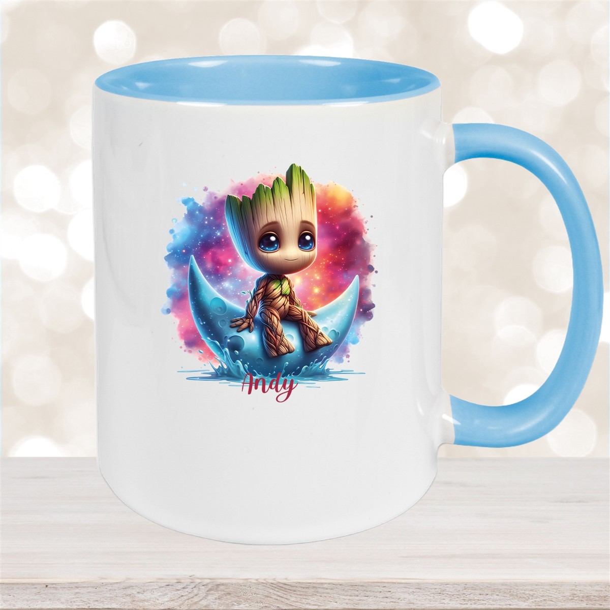 Tasse Wunschname Baby-Groot #7 Keramik Kinderbecher personalisiert versch. Farben