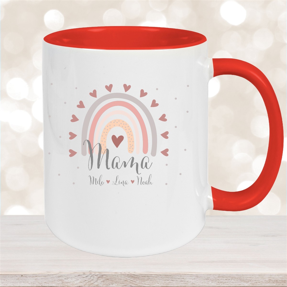Tasse Muttertag #9 Wunschnamen Keramik Personalisiert versch. Farben