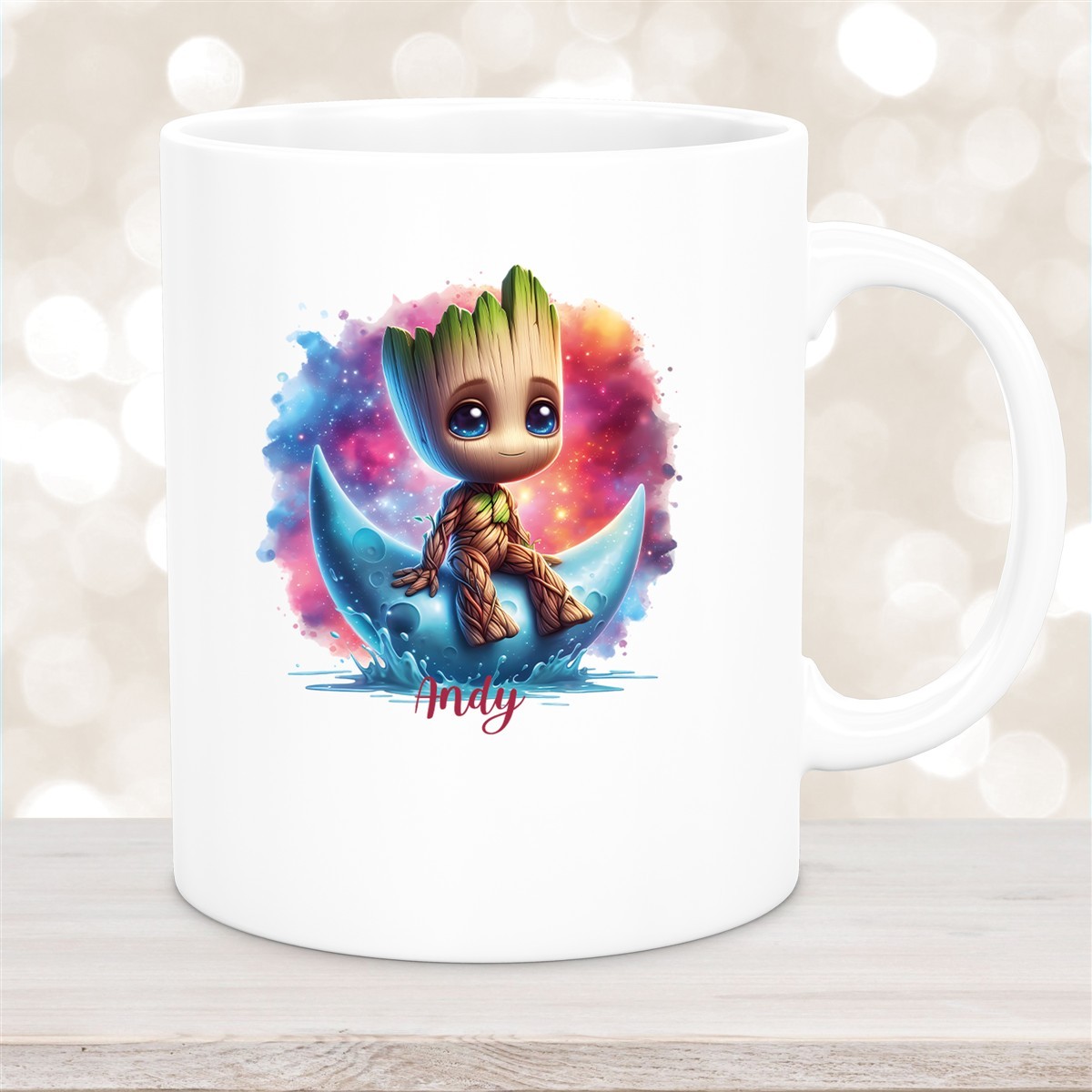 Tasse Wunschname Baby-Groot #7 Keramik Kinderbecher personalisiert versch. Farben