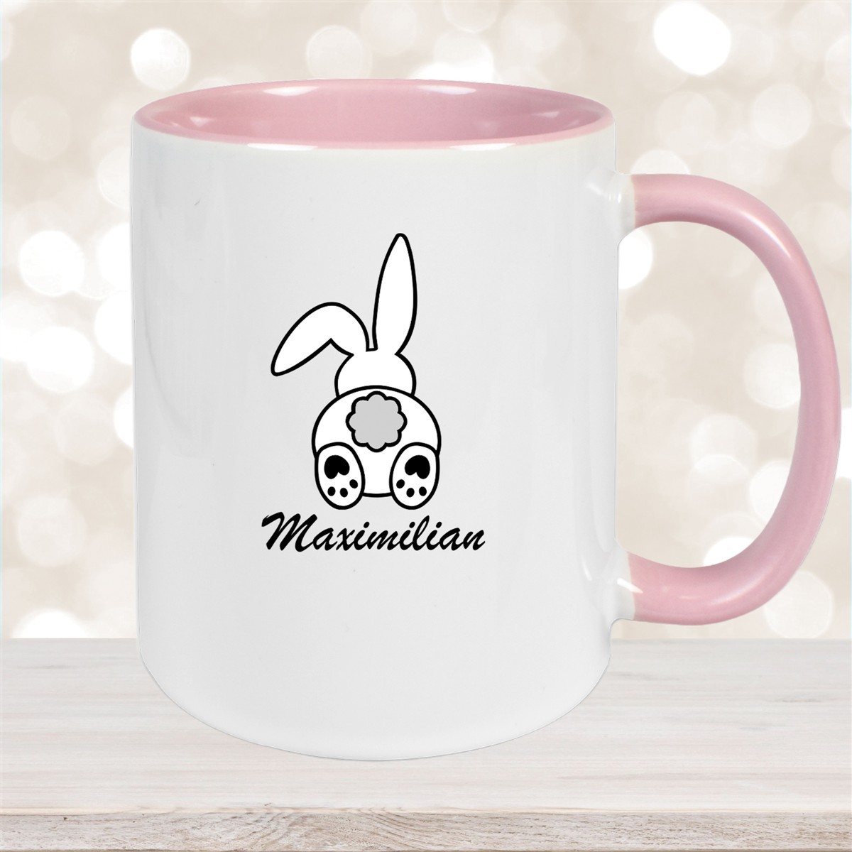 Tasse Ostern - Hase #4 Wunschnamen Keramik personalisiert versch. Farben