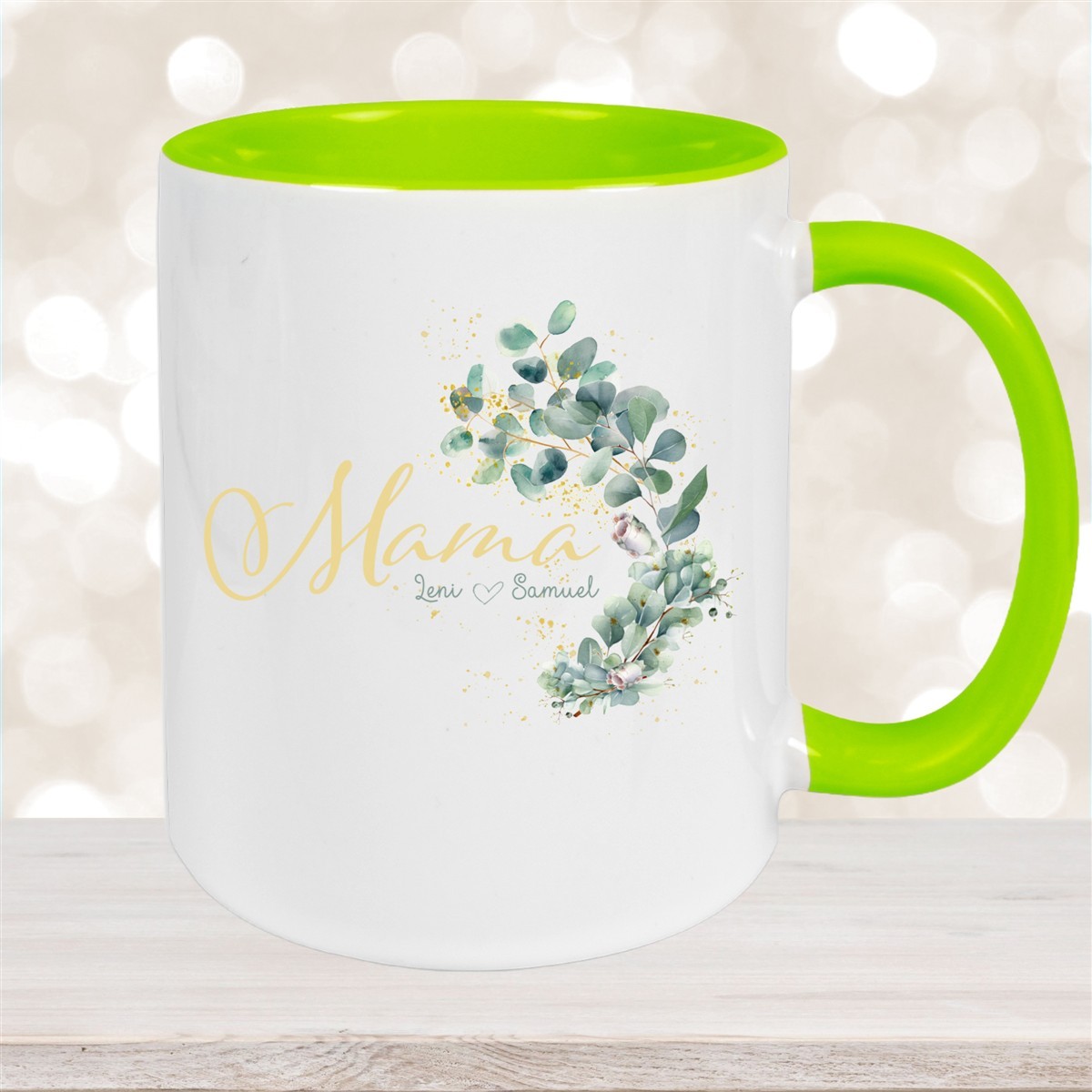 Tasse Muttertag #8 Wunschnamen Keramik Personalisiert versch. Farben