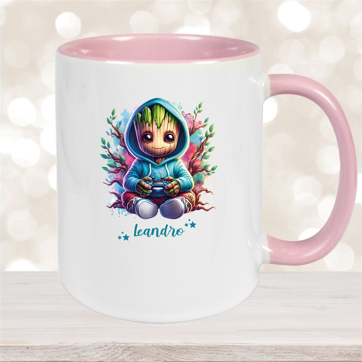 Tasse Wunschname Baby-Groot #6 Keramik Kinderbecher personalisiert versch. Farben
