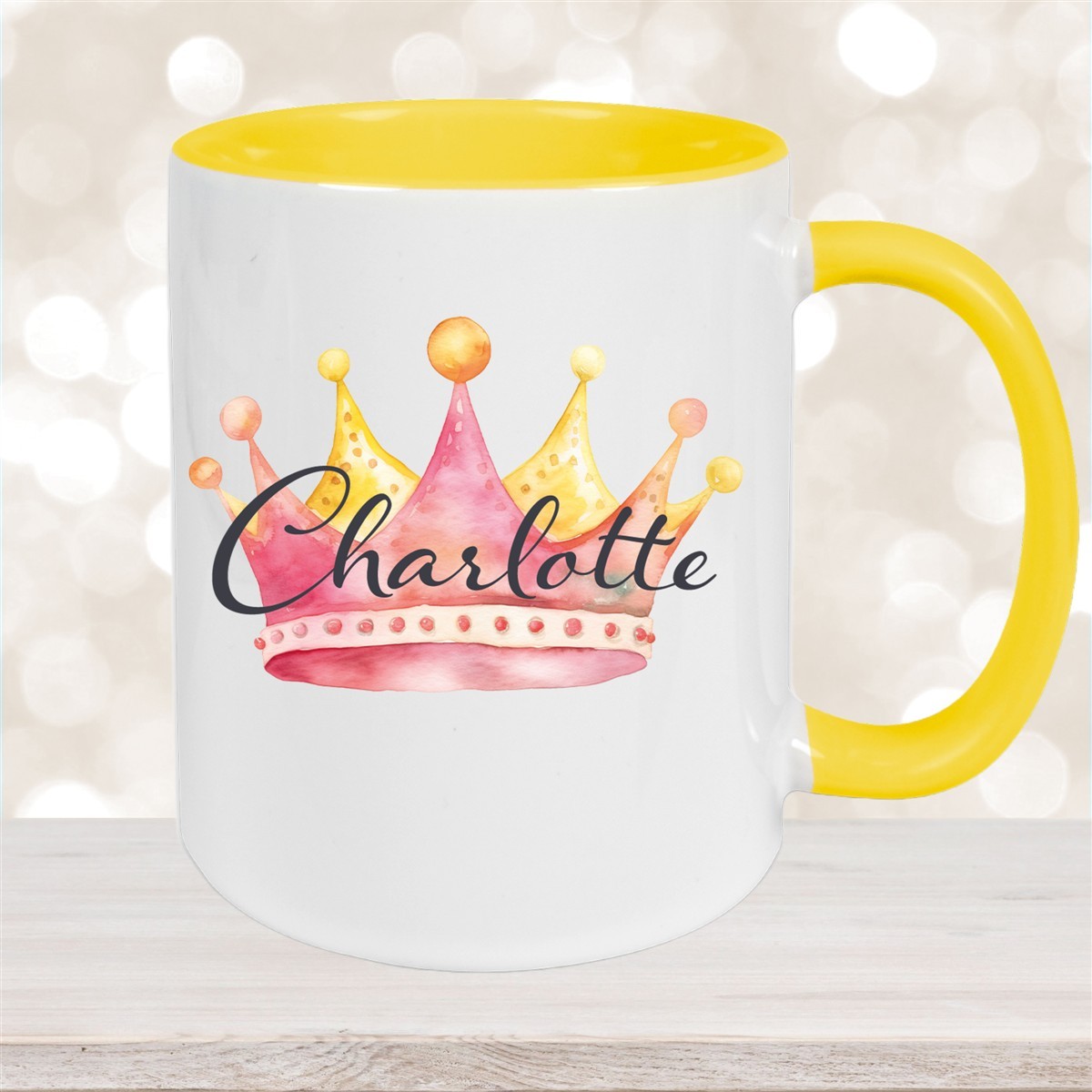 Tasse Krone #2 Wunschname Keramik Kinderbecher personalisiert versch. Farben