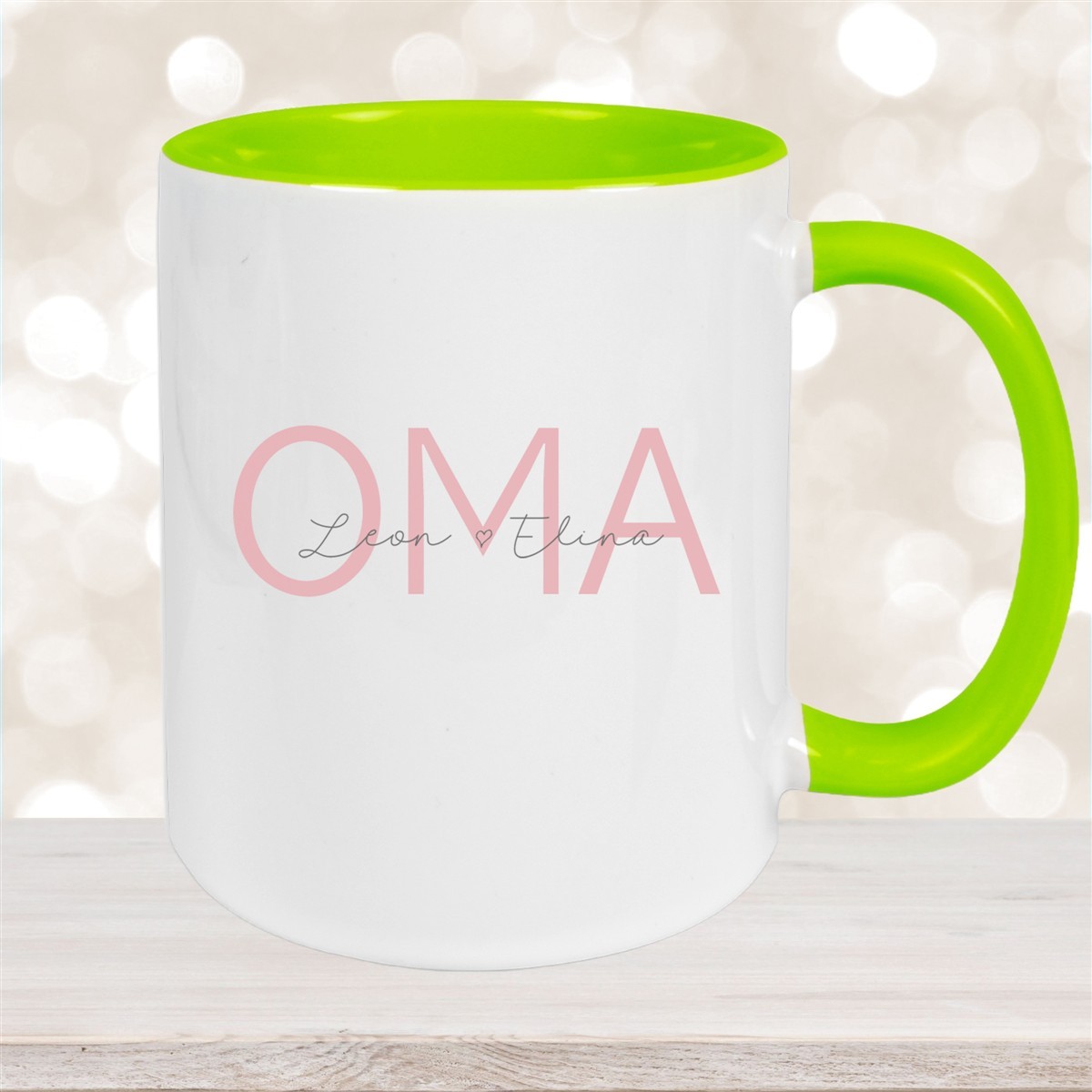 Tasse, Oma, Muttertag, Geburtstag #1 Wunschnamen Keramik Personalisiert versch. Farben