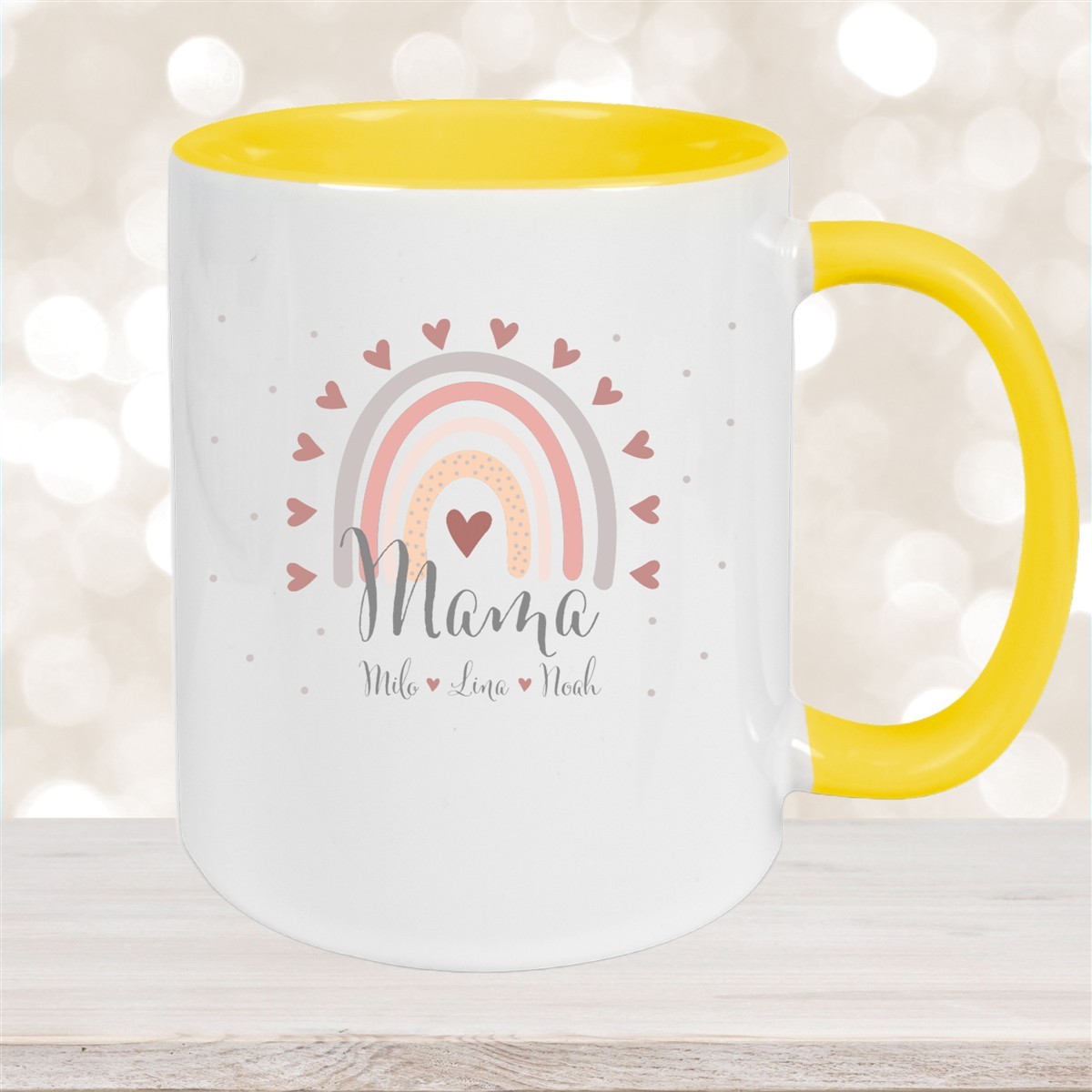 Tasse Muttertag #9 Wunschnamen Keramik Personalisiert versch. Farben
