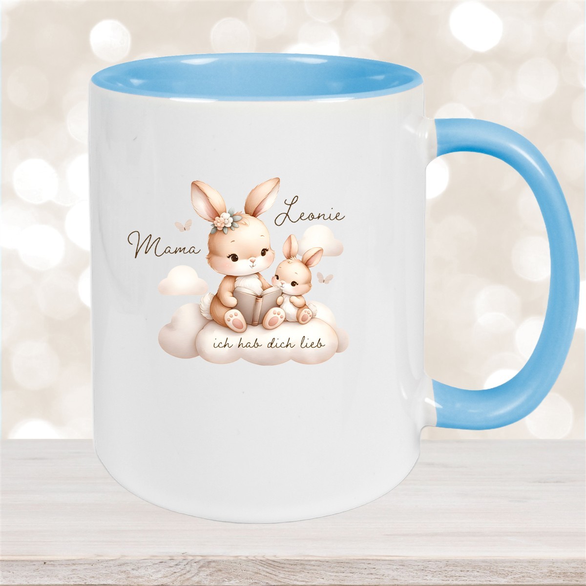 Tasse Muttertag #6 Wunschnamen Keramik Personalisiert versch. Farben