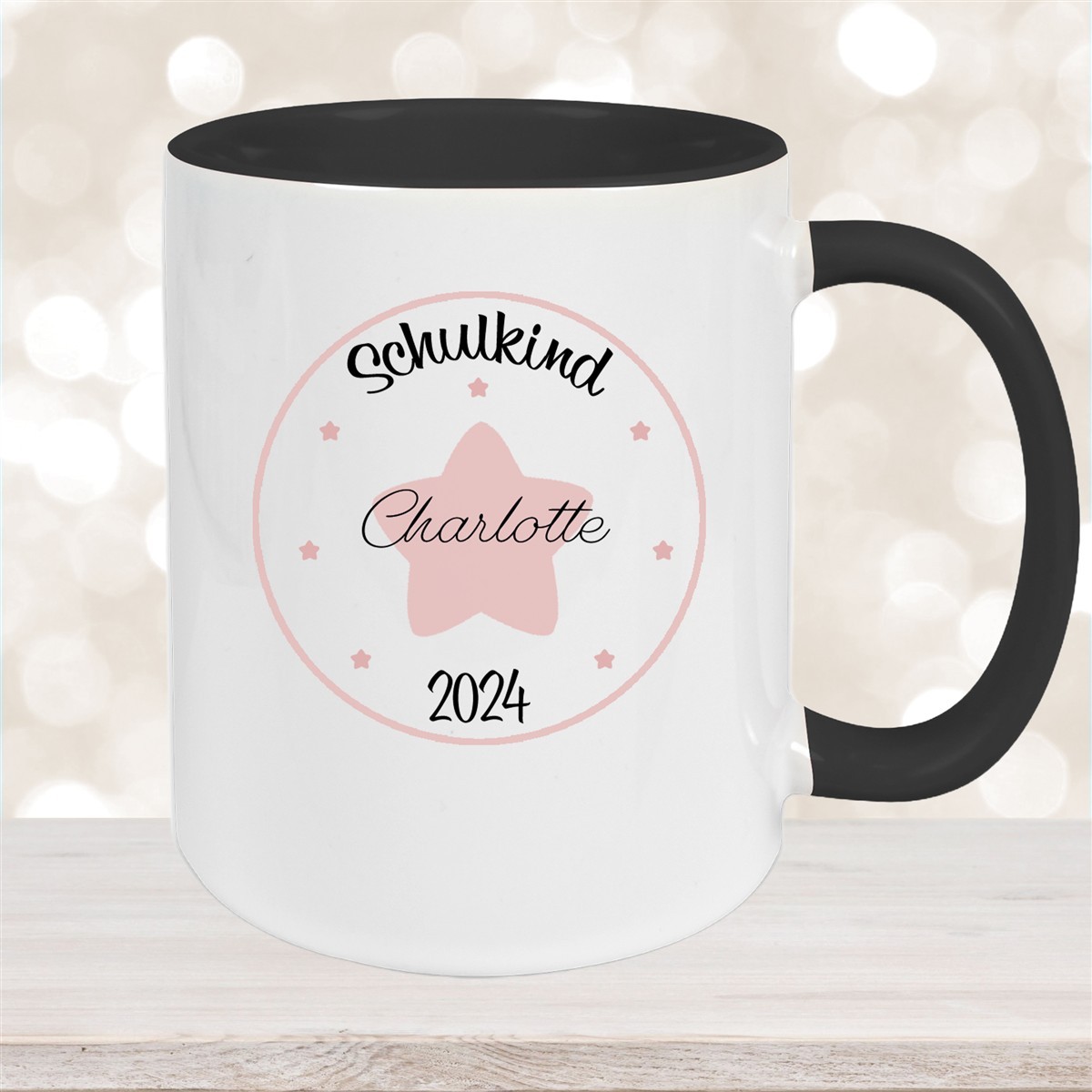 Tasse Schulkind #02 Wunschname Keramik Kinderbecher Personalisiert versch. Farben
