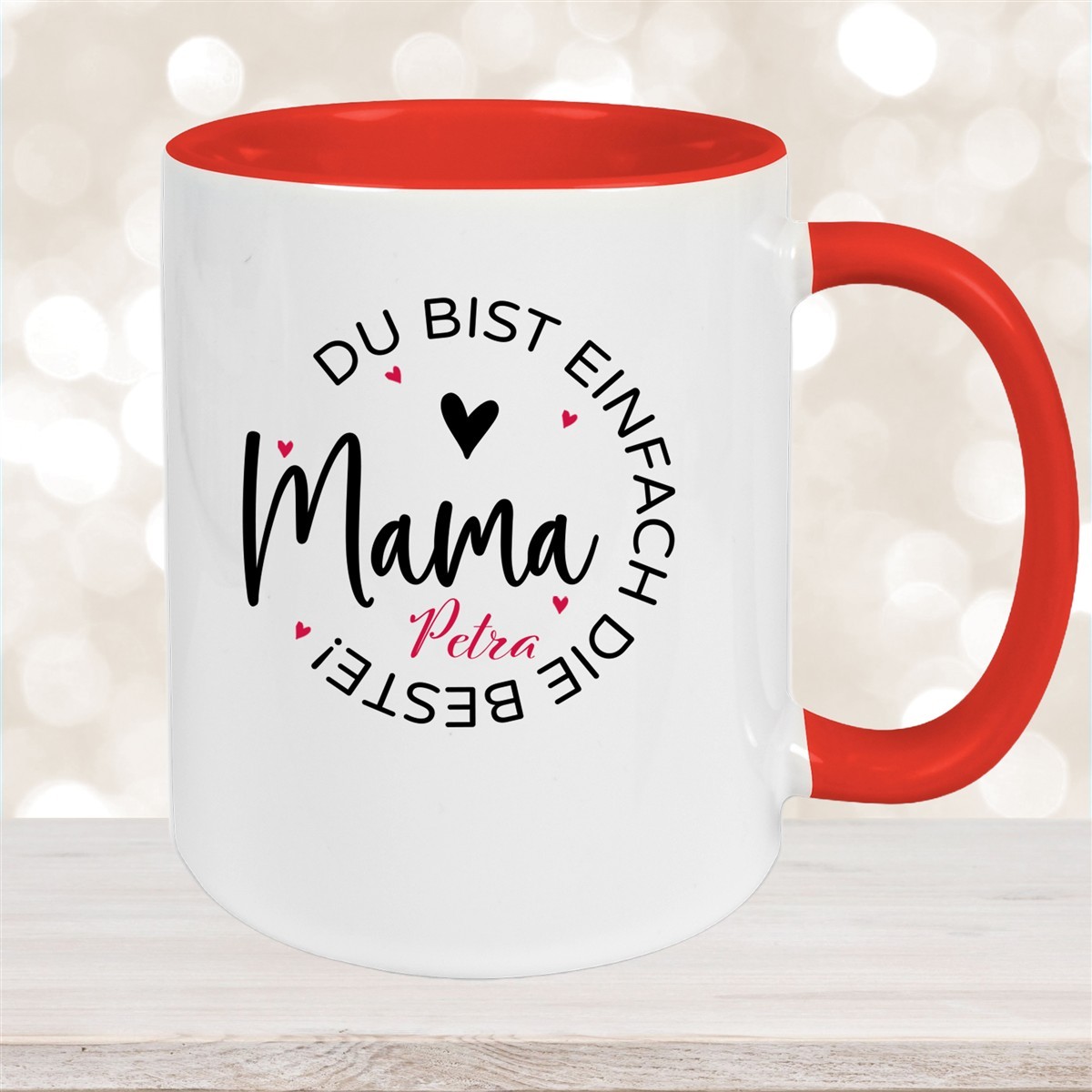 Tasse Muttertag #13 Wunschnamen Keramik Personalisiert versch. Farben
