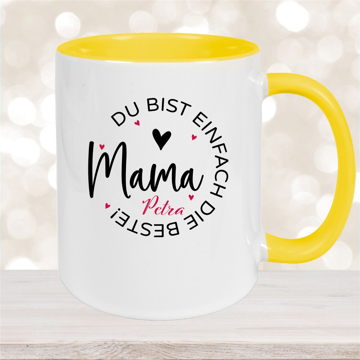 Tasse Muttertag #13 Wunschnamen Keramik Personalisiert versch. Farben