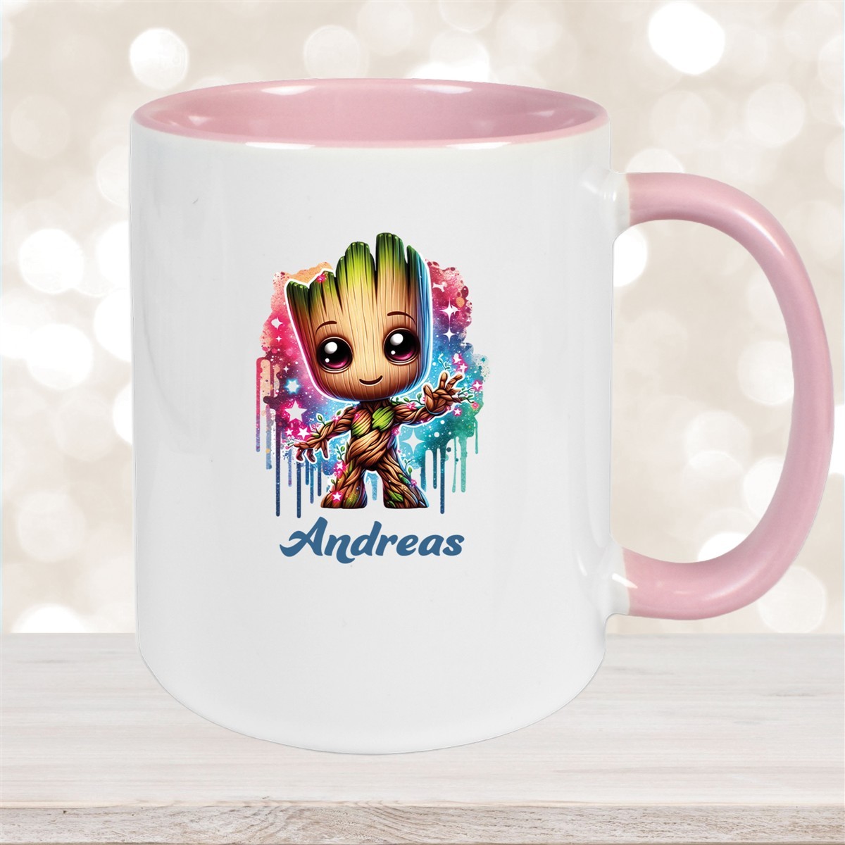 Tasse Baby-Groot #2 Wunschname Keramik Kinderbecher personalisiert versch. Farben