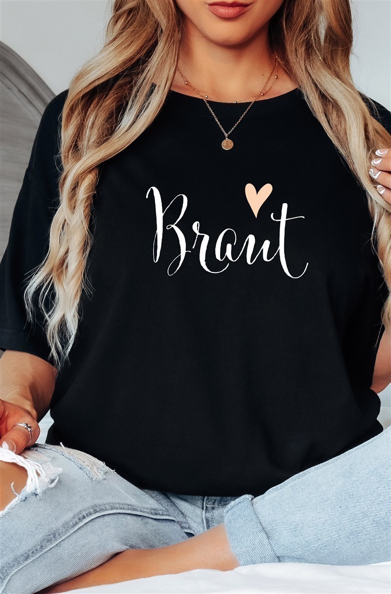 T-Shirt Braut & Team-Braut #05 Damen-Shirt für den Junggesellinnenabschied