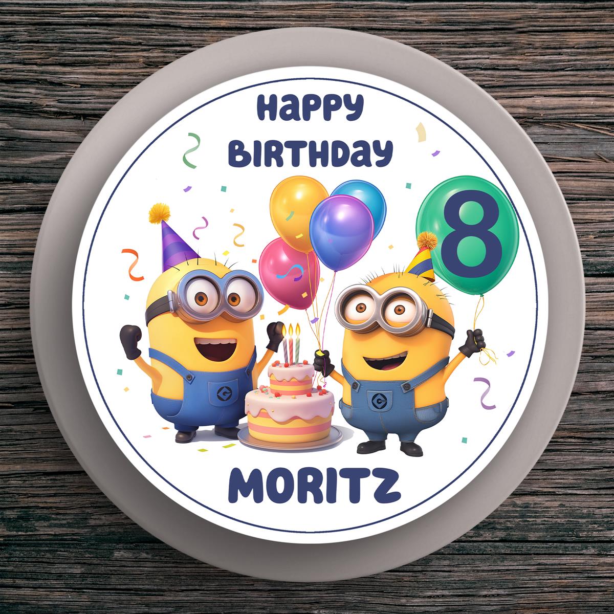 Tortenaufleger Geburtstag Minions #8 – Magische Kuchendekoration für Kindergeburtstage